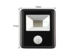 Perel 10 Watt LED Strahler Mit PIR Sensor, 4000 Kelvin Neutralweiß, IP65, 11x13cm -Bestes Beleuchtungs Geschäft 10 watt led strahler mit pir sensor 4000 kelvin ne 2