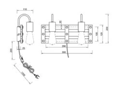 MeineWunschleuchte 2-flammige Holzbrett LED Wandlampe Mit Ausgefallenem Vintage Industriedesign -Bestes Beleuchtungs Geschäft 2 flammige holzbrett led wandlampe mit ausgefallen 4