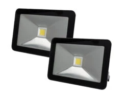 Perel 20 Watt LED Strahler 2er SET, 4000 Kelvin Neutralweiß, IP65, 13x18cm -Bestes Beleuchtungs Geschäft 20 watt led strahler 2er set 4000 kelvin neutralwe 1