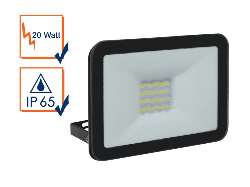 ELRO 20 Watt LED Strahler ALU, 5000 Kelvin Neutralweiß, IP65, 12x16cm 3 ELRO 20 Watt LED Strahler ALU, 5000 Kelvin Neutralweiß, IP65, 12x16cm