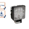 Perel 27 Watt LED Strahler ALU, 4250 Kelvin Neutralweiß, IP67, 13,5x11cm