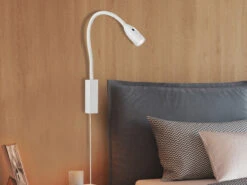 Fischer & Honsel 2er SET 2in1 LED Wandlampen & Bettlampen Weiß Dimmbar, Schwanenhals Leselampen -Bestes Beleuchtungs Geschäft 2er set 2in1 led wandlampen bettlampen weiss dimmb 7