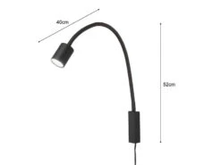 MeineWunschleuchte 2er SET 2in1 Wandlampen & Bettlampen Schwarz, Schwanenhals Leselampen -Bestes Beleuchtungs Geschäft 2er set 2in1 wandlampen bettlampen schwarz schwane 3