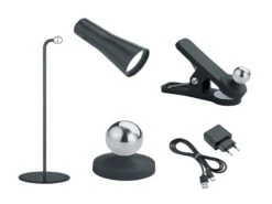 MeineWunschleuchte 2er SET 3 In 1 LED Akku Tischleuchten Mit Klemm- & Klebestation, Schwarz H: 36cm 13 MeineWunschleuchte 2er SET 3 In 1 LED Akku Tischleuchten Mit Klemm- & Klebestation, Schwarz H: 36cm -Bestes Beleuchtungs Geschäft 2er set 3 in 1 led akku tischleuchten mit klemm kl 4