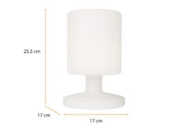 MeineWunschleuchte 2er SET Akku LED Tischleuchten Outdoor Mit RGB Farbwechsler, Höhe 25cm -Bestes Beleuchtungs Geschäft 2er set akku led tischleuchten outdoor mit rgb far 5