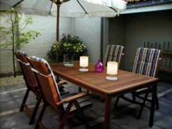 MeineWunschleuchte 2er SET Akku LED Tischleuchten Outdoor Mit RGB Farbwechsler, Höhe 25cm -Bestes Beleuchtungs Geschäft 2er set akku led tischleuchten outdoor mit rgb far 7