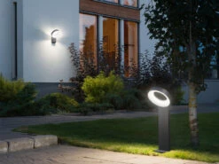 Konstsmide 2er-Set Auffällige Wegeleuchten ASTI, Anthrazit, 18W HP-LEDs, 1400 Lumen, 5000K -Bestes Beleuchtungs Geschäft 2er set auffaellige wegeleuchten asti anthrazit 18 4