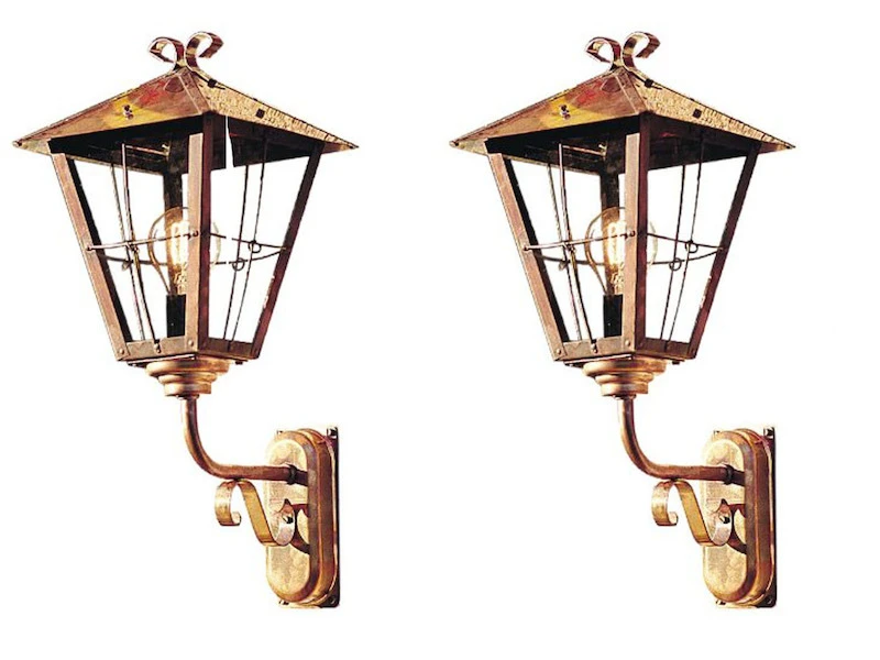 Konstsmide 2er Set Außenwandleuchte / Laterne FENIX, Kupfer Massiv / Acrylglas Rauchfarben 3 Konstsmide 2er Set Außenwandleuchte / Laterne FENIX, Kupfer Massiv / Acrylglas Rauchfarben