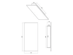 Trio Leuchten 2er Set Außergewöhnliche LED Wandleuchten Aus Schwarzem Schiefer 25cm Rechteckig -Bestes Beleuchtungs Geschäft 2er set aussergewoehnliche led wandleuchten aus sc 3