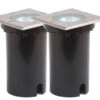 Konstsmide 2er-Set Bodeneinbaustrahler Eckig, 11cm, IP65, Edelstahl, Bis 1500 Kg -Bestes Beleuchtungs Geschäft 2er set bodeneinbaustrahler eckig 11cm ip65 edelst