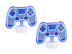 MeineWunschleuchte 2er SET Deko LED Tischleuchten Batterie- Oder USB Betrieben, Höhe 18cm -Bestes Beleuchtungs Geschäft 2er set deko led tischleuchten batterie oder usb b 1