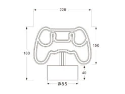 MeineWunschleuchte 2er SET Deko LED Tischleuchten Batterie- Oder USB Betrieben, Höhe 18cm -Bestes Beleuchtungs Geschäft 2er set deko led tischleuchten batterie oder usb b 5