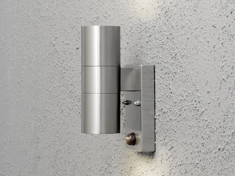 Konstsmide 2er-Set Edelstahl Up-Down Wandleuchte MODENA Mit Bewegungsmelder, GU10, H: 20 Cm 5 Konstsmide 2er-Set Edelstahl Up-Down Wandleuchte MODENA Mit Bewegungsmelder, GU10, H: 20 Cm – Bild 3