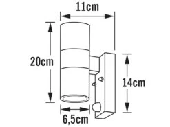 Konstsmide 2er-Set Edelstahl Up-Down Wandleuchte MODENA Mit Bewegungsmelder, GU10, H: 20 Cm 12 Konstsmide 2er-Set Edelstahl Up-Down Wandleuchte MODENA Mit Bewegungsmelder, GU10, H: 20 Cm -Bestes Beleuchtungs Geschäft 2er set edelstahl up down wandleuchte modena mit b 4