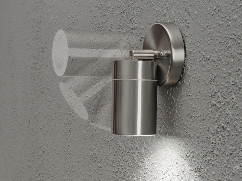 Konstsmide 2er-Set Edelstahl Wandspot MODENA, GU10, Höhe 15 Cm, IP44 5 Konstsmide 2er-Set Edelstahl Wandspot MODENA, GU10, Höhe 15 Cm, IP44 – Bild 3