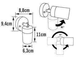 Konstsmide 2er-Set Edelstahl Wandspot MODENA, GU10, Höhe 15 Cm, IP44 12 Konstsmide 2er-Set Edelstahl Wandspot MODENA, GU10, Höhe 15 Cm, IP44 -Bestes Beleuchtungs Geschäft 2er set edelstahl wandspot modena gu10 hoehe 15 cm 4