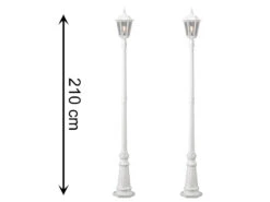 Konstsmide 2er-Set Gartenlaterne FIRENZE, E27, Aluminium Weiß, Inkl. Pfahl Und Fundament 9 Konstsmide 2er-Set Gartenlaterne FIRENZE, E27, Aluminium Weiß, Inkl. Pfahl Und Fundament -Bestes Beleuchtungs Geschäft 2er set gartenlaterne firenze e27 aluminium weiss 1 1