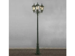 Konstsmide 2er-Set Grüne Gartenlaterne FIRENZE 3 X E27 Aluminium, Inkl. Pfahl Und Fundament -Bestes Beleuchtungs Geschäft 2er set gruene gartenlaterne firenze 3 x e27 alumi 4