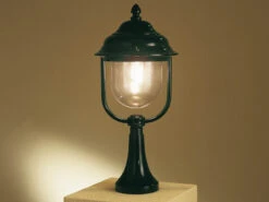 Konstsmide 2er-Set Grüne Sockelleuchten PARMA Aus Aluminium, E27, IP43, H.: 54 Cm -Bestes Beleuchtungs Geschäft 2er set gruene sockelleuchten parma aus aluminium 1 4