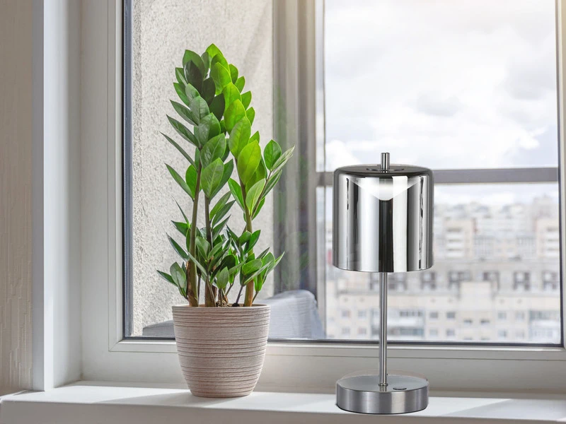 MeineWunschleuchte 2er SET Kabellose Tischlampen Silber / Rauchglas Mit Touchdimmer, Höhe 34,5cm 10 MeineWunschleuchte 2er SET Kabellose Tischlampen Silber / Rauchglas Mit Touchdimmer, Höhe 34,5cm – Bild 8