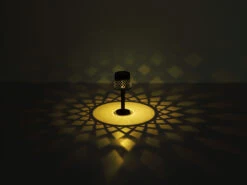 MeineWunschleuchte 2er Set Kleine LED Outdoor Solar Tischleuchten Gitterschirm Schwarz, Höhe 21cm -Bestes Beleuchtungs Geschäft 2er set kleine led outdoor solar tischleuchten git 4