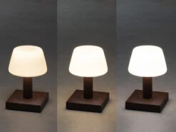 MeineWunschleuchte 2er Set Kleine LED Outdoor Tischleuchten Per USB Aufladbar, Rostoptik H: 19cm -Bestes Beleuchtungs Geschäft 2er set kleine led outdoor tischleuchten per usb a 5