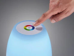MeineWunschleuchte 2er SET Kleine Outdoor Akku Tischlampen 26cm Ohne Kabel - Dimmbar & RGB -Bestes Beleuchtungs Geschäft 2er set kleine outdoor akku tischlampen 26cm ohne 1 6