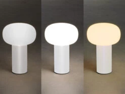 MeineWunschleuchte 2er Set LED Akku Outdoor Tischleuchten Mit RGB Farbwechsel, Weiß Höhe 19cm -Bestes Beleuchtungs Geschäft 2er set led akku outdoor tischleuchten mit rgb far 13