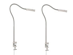 MeineWunschleuchte 2er SET LED Klemmlampen Dimmbar, Schwanenhals Leselampen -Bestes Beleuchtungs Geschäft 2er set led klemmlampen dimmbar schwanenhals lesel 1