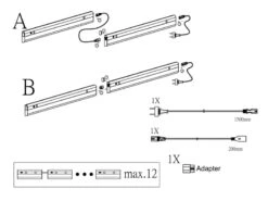 Trio Leuchten 2er SET LED Küchen Unterbauleuchten Flach Mit Bewegungssensor, 78cm Lang -Bestes Beleuchtungs Geschäft 2er set led kuechen unterbauleuchten flach mit bew 4