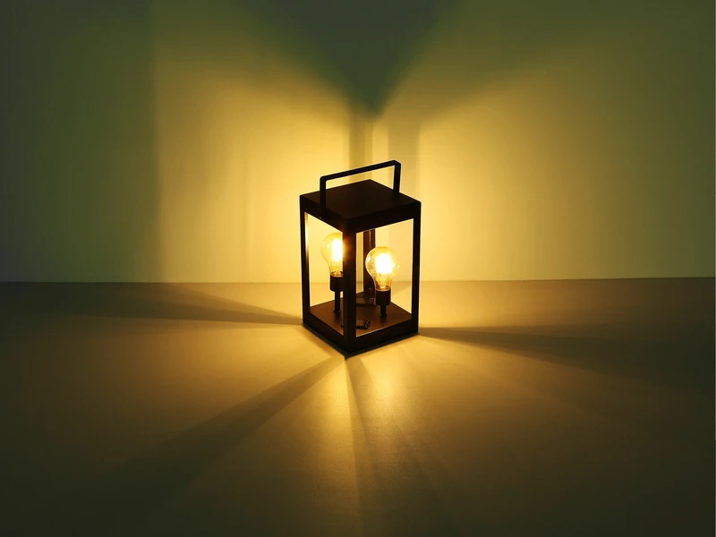 MeineWunschleuchte 2er Set LED Solar Tischleuchten Laternen Aus Metall In Schwarz, Höhe 28cm 8 MeineWunschleuchte 2er Set LED Solar Tischleuchten Laternen Aus Metall In Schwarz, Höhe 28cm – Bild 6