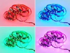 MeineWunschleuchte 2er Set LED Streifen Mit Fernbedienung, RGB Farbwechsel & Dimmer - 5 Meter 14 MeineWunschleuchte 2er Set LED Streifen Mit Fernbedienung, RGB Farbwechsel & Dimmer - 5 Meter -Bestes Beleuchtungs Geschäft 2er set led streifen mit fernbedienung rgb farbwec 3