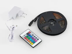 MeineWunschleuchte 2er Set LED Streifen Mit Fernbedienung & RGB Für Innen & Außen - 3 Meter -Bestes Beleuchtungs Geschäft 2er set led streifen mit fernbedienung rgb fuer in 5