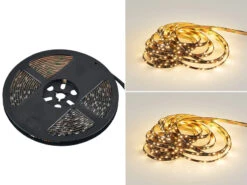 MeineWunschleuchte 2er Set LED Streifen Mit Fernbedienung & RGB Für Innen & Außen - 5 Meter