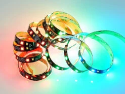 MeineWunschleuchte 2er Set LED Streifen Mit Fernbedienung, RGB & Sound Control Funktion - 3 Meter -Bestes Beleuchtungs Geschäft 2er set led streifen mit fernbedienung rgb sound c 32