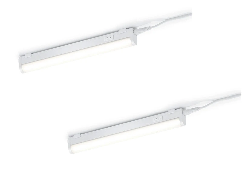 MeineWunschleuchte 2er SET LED Unterbauleuchten Mit Schalter & 230V Direktanschluss, 28cm Kurz 4 MeineWunschleuchte 2er SET LED Unterbauleuchten Mit Schalter & 230V Direktanschluss, 28cm Kurz – Bild 2