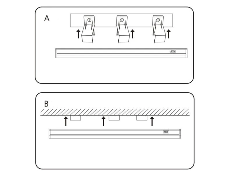 MeineWunschleuchte 2er SET LED Unterbauleuchten Mit Schalter & 230V Direktanschluss, 28cm Kurz 8 MeineWunschleuchte 2er SET LED Unterbauleuchten Mit Schalter & 230V Direktanschluss, 28cm Kurz – Bild 6