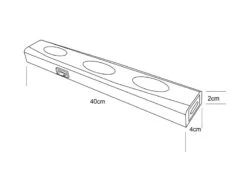 MeineWunschleuchte 2er SET LED Unterbauleuchten Weiß Flach Mit 230V Direktanschluss, 40cm -Bestes Beleuchtungs Geschäft 2er set led unterbauleuchten weiss flach mit 230v 1 3