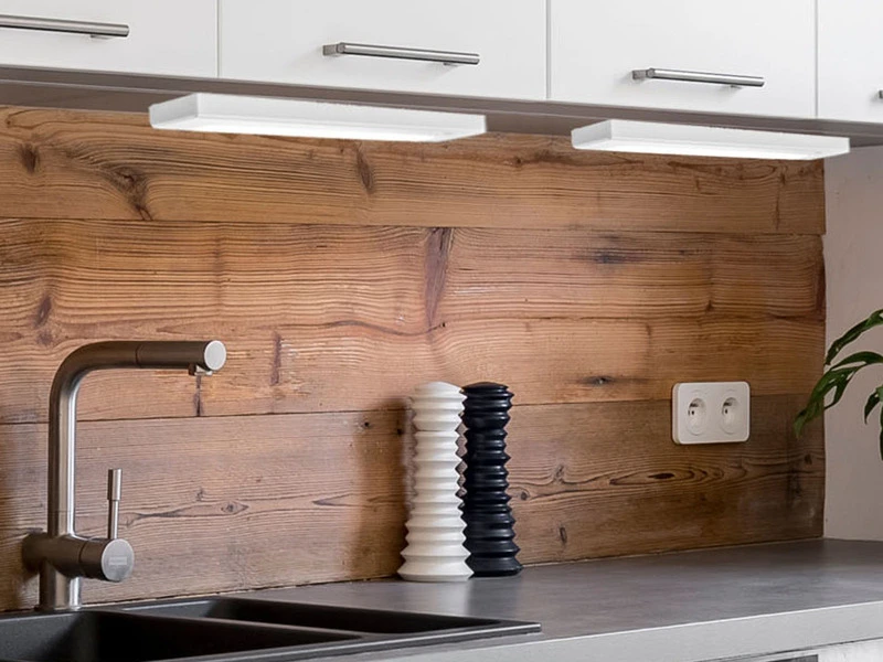 MeineWunschleuchte 2er SET LED Unterbauleuchten Weiß Flach Mit 230V Direktanschluss, 34cm Kurz 3 MeineWunschleuchte 2er SET LED Unterbauleuchten Weiß Flach Mit 230V Direktanschluss, 34cm Kurz