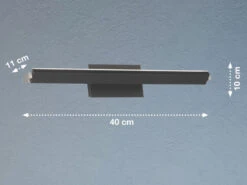 MeineWunschleuchte 2er SET LED Wandlampen Schwarz Schwenkbar & Dimmbar 40cm Lang -Bestes Beleuchtungs Geschäft 2er set led wandlampen schwarz schwenkbar dimmbar 1 2