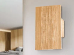 MeineWunschleuchte 2er SET LED Wandleuchten Holz Rechteckig Up And Down, 15x25cm -Bestes Beleuchtungs Geschäft 2er set led wandleuchten holz rechteckig up and do 13