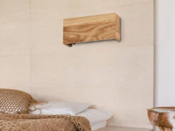 MeineWunschleuchte 2er SET LED Wandleuchten Holz Rechteckig Up And Down, 21cm Breit -Bestes Beleuchtungs Geschäft 2er set led wandleuchten holz rechteckig up and do 5