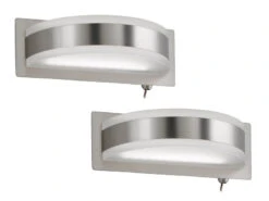 Fischer & Honsel 2er Set Moderne LED Wandleuchten Up & Down Mit Dimmer Und Tunable White
