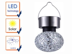 Globo 2er SET Mosaik Solarleuchten - LED Gartenlaternen Zum Aufhängen -Bestes Beleuchtungs Geschäft 2er set mosaik solarleuchten led gartenlaternen zu 2