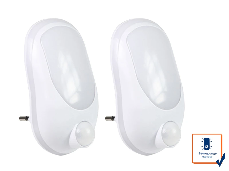 Ranex 2er SET Nachtlichter Mit Bewegungsmelder, 3 X 0,8W LEDs, Orientierungslicht 4 Ranex 2er SET Nachtlichter Mit Bewegungsmelder, 3 X 0,8W LEDs, Orientierungslicht – Bild 2