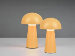 MeineWunschleuchte 2er SET Outdoor Akku LED Tischleuchten Touch Dimmer, Gelb Höhe 21cm -Bestes Beleuchtungs Geschäft 2er set outdoor akku led tischleuchten touch dimme 11