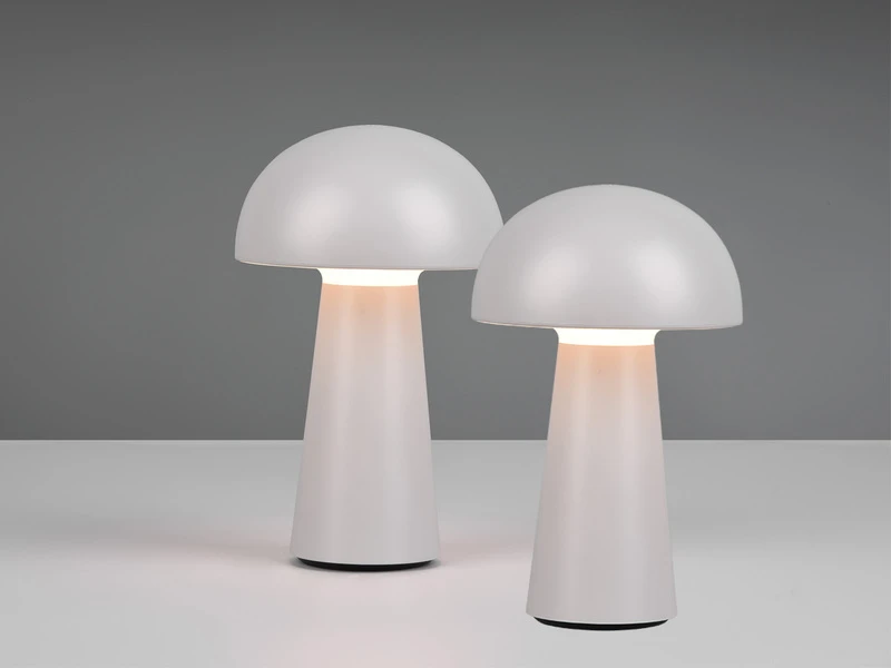 MeineWunschleuchte 2er SET Outdoor Akku LED Tischleuchten Touch Dimmer, Grau Höhe 21cm 5 MeineWunschleuchte 2er SET Outdoor Akku LED Tischleuchten Touch Dimmer, Grau Höhe 21cm – Bild 3