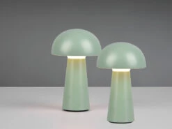 MeineWunschleuchte 2er SET Outdoor Akku LED Tischleuchten Touch Dimmer Grün Höhe 21cm -Bestes Beleuchtungs Geschäft 2er set outdoor akku led tischleuchten touch dimme 20