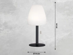 FHL Easy 2er SET Outdoor Akku RGB Tischlampen FIUMARA, Höhe 30cm -Bestes Beleuchtungs Geschäft 2er set outdoor akku rgb tischlampen fiumara hoehe 2