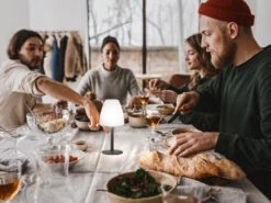 FHL Easy 2er SET Outdoor Akku RGB Tischlampen FIUMARA, Höhe 30cm -Bestes Beleuchtungs Geschäft 2er set outdoor akku rgb tischlampen fiumara hoehe 4